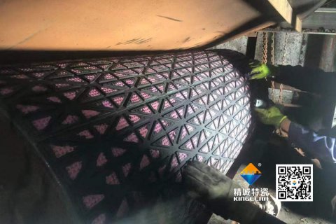 【案例】bevictor伟德官网陶瓷滚筒包胶：火电输煤系统耐磨十年验证